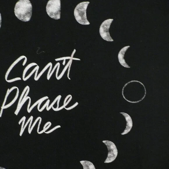 * 2/$15 Old Navy Blue Tank Large Can't Phase Me Moon Moons Luxe Top - Picture 3 of 3